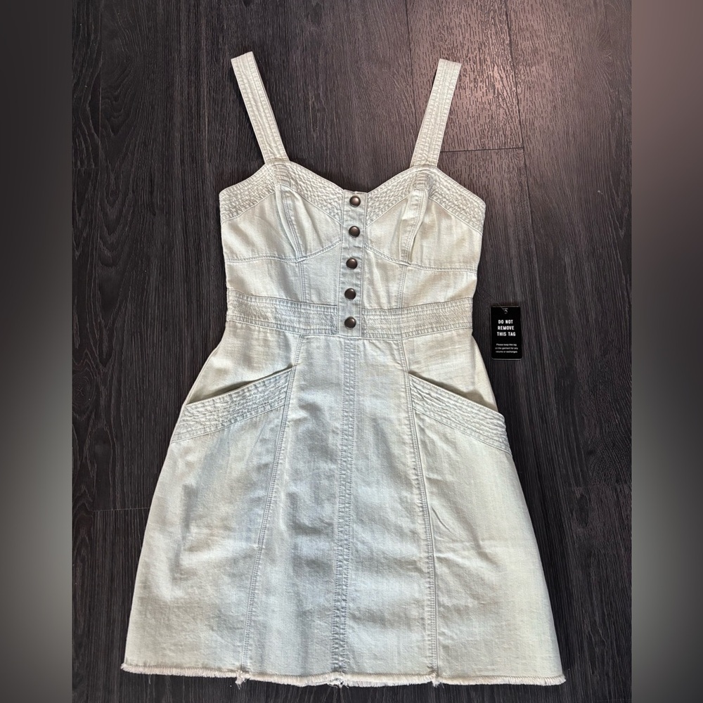 Express Denim Mini Dress - Picture 1 of 3